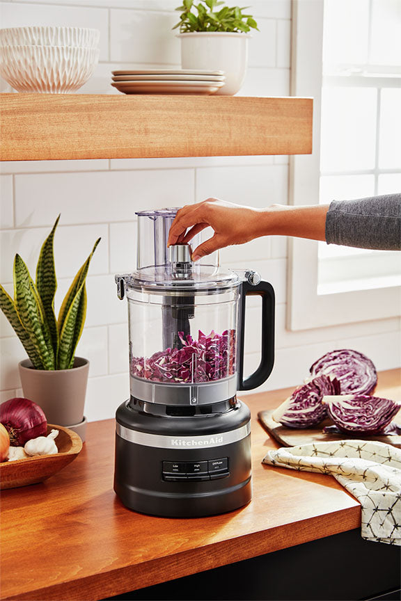 KitchenAid® Matte Black 13-Cup Food Processor with Dicing Kit - KFP1319BM