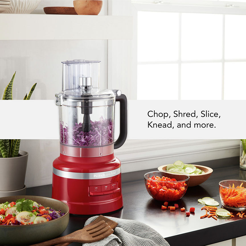 KitchenAid® Empire Red 13-Cup Food Processor with Dicing Kit - KFP1319ER