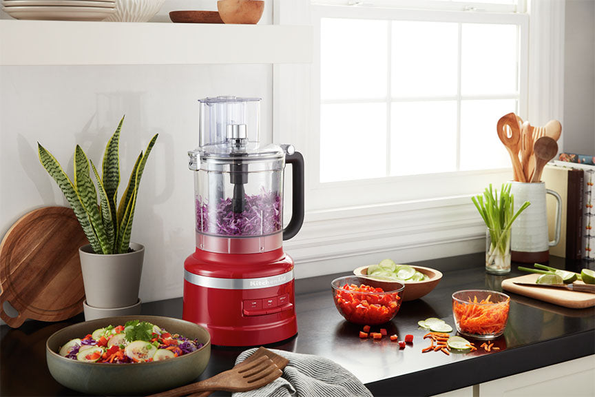 KitchenAid® Empire Red 13-Cup Food Processor with Dicing Kit - KFP1319ER