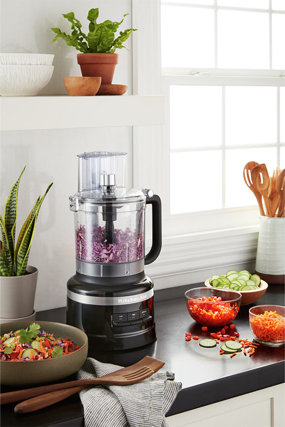 KitchenAid® ONYX Black 13-Cup Food Processor with Dicing Kit - KFP1319OB
