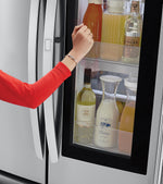 LG Smudge Proof Stainless Steel 36" Counter Depth French Door Refrigerator with InstaView™ Door-in-Door® (23 Cu.Ft.) - LFCC23596S