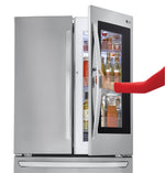 LG Smudge Proof Stainless Steel 36" Counter Depth French Door Refrigerator with InstaView™ Door-in-Door® (23 Cu.Ft.) - LFCC23596S