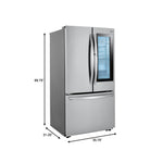 LG Smudge Proof Stainless Steel 36" Counter Depth French Door Refrigerator with InstaView™ Door-in-Door® (23 Cu.Ft.) - LFCC23596S