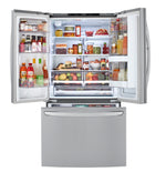 LG Smudge Proof Stainless Steel 36" Counter Depth French Door Refrigerator with InstaView™ Door-in-Door® (23 Cu.Ft.) - LFCC23596S