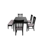 Haxby 6-Piece Dining Set - Weathered Grey