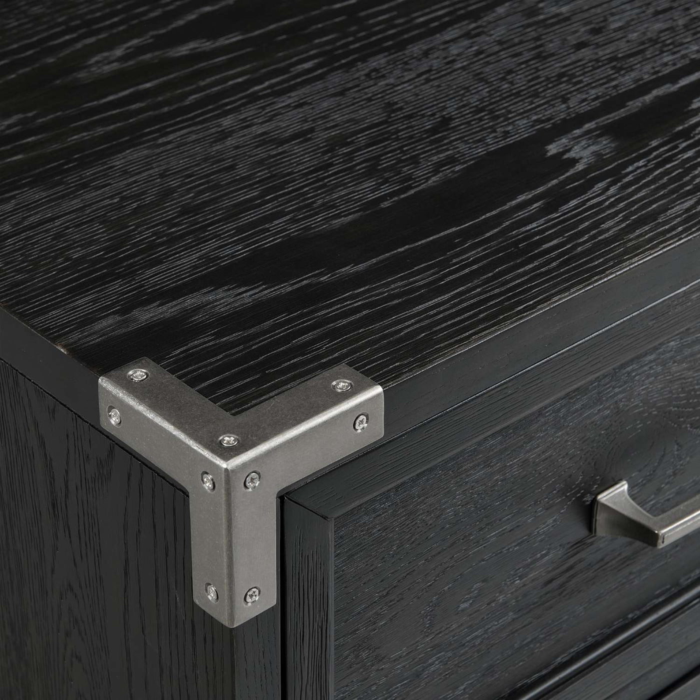 Laguna 5-Piece Queen Bedroom Package - Weathered Oak and Black