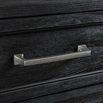 Laguna Upholstered Storage Bench - Weathered Oak, Black