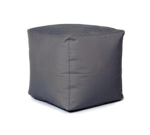 Outdoor Cube Ottoman - Grey