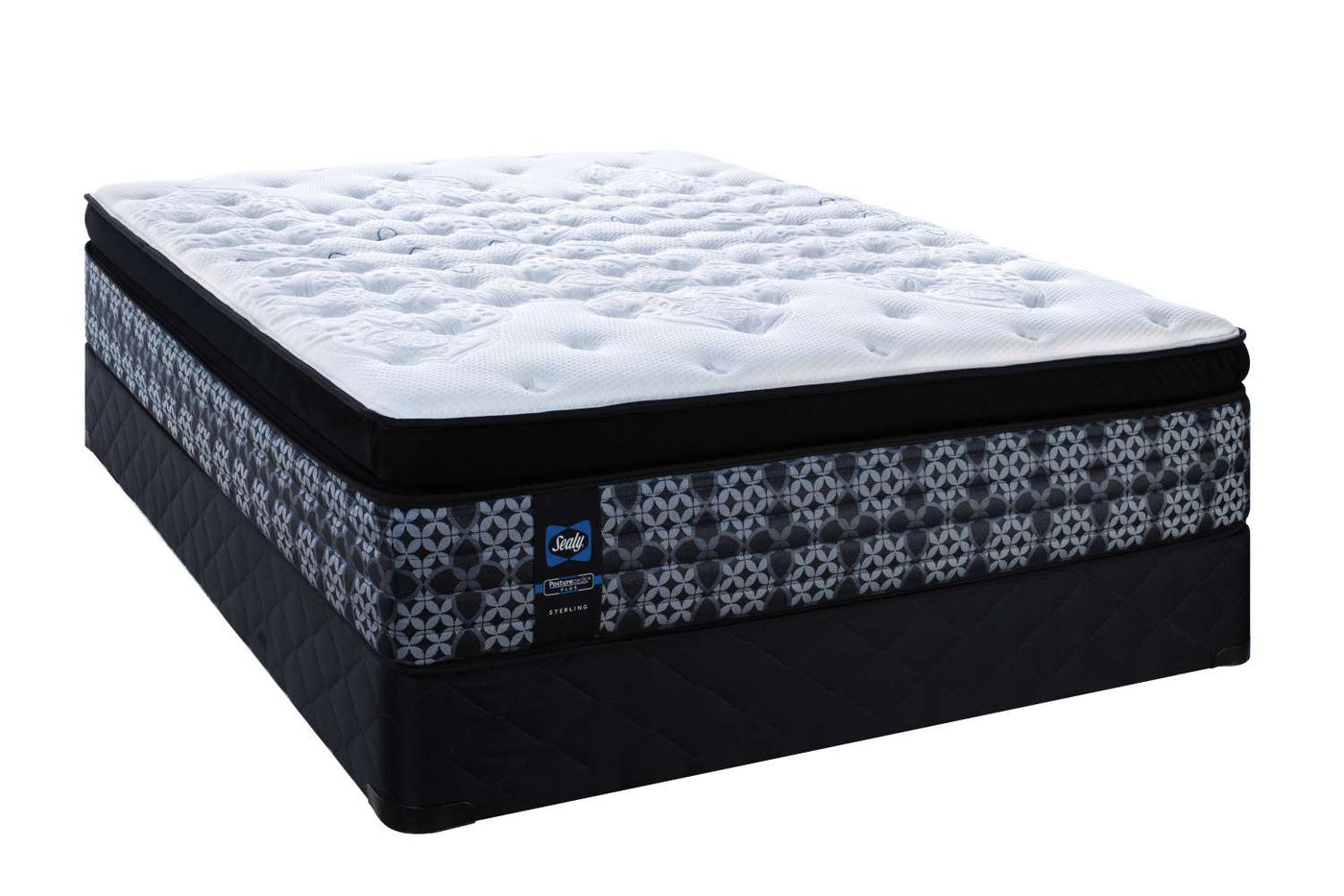 Sealy Posturepedic® Plus Sterling Series - Milana Plush Euro Pillowtop King Mattress and Split Boxspring Set