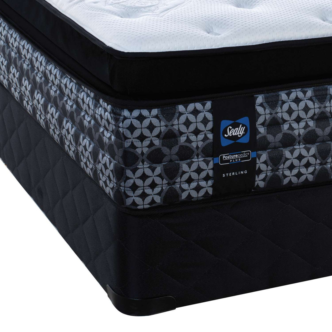 Sealy Posturepedic® Plus Sterling Series - Milana Plush Euro Pillowtop King Mattress and Split Boxspring Set