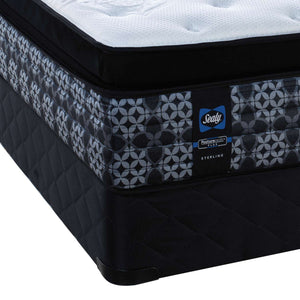 Sealy Posturepedic® Plus Sterling Series - Milana Plush Euro Pillowtop Full Mattress and Boxspring Set