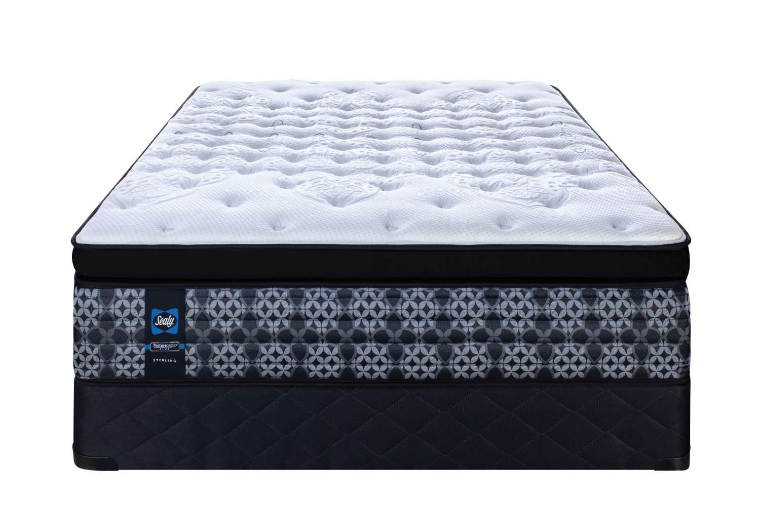 Sealy Posturepedic® Plus Sterling Series - Milana Plush Euro Pillowtop Full Mattress and Boxspring Set