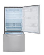 LG Smudge Resistant Stainless Steel 33" Bottom Freezer Refrigerator (26 Cu.Ft.) -LRDCS2603S