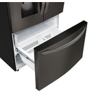 LG Smudge Resistant Black Stainless Steel 36" 28 Cu.ft French Door Refrigerator with Ice & Water Dispenser - LRFS28XBD