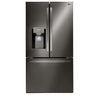 LG Smudge Resistant Black Stainless Steel 36" 28 Cu.ft French Door Refrigerator with Ice & Water Dispenser - LRFS28XBD