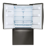 LG Smudge Resistant Black Stainless Steel 36" 28 Cu.ft French Door Refrigerator with Ice & Water Dispenser - LRFS28XBD