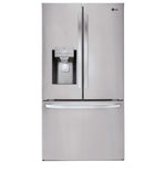 LG 36" 28 Cu. Ft. Smudge Resistant Stainless Steel French Door Refrigerator with Ice & Water Dispenser - LRFS28XBS