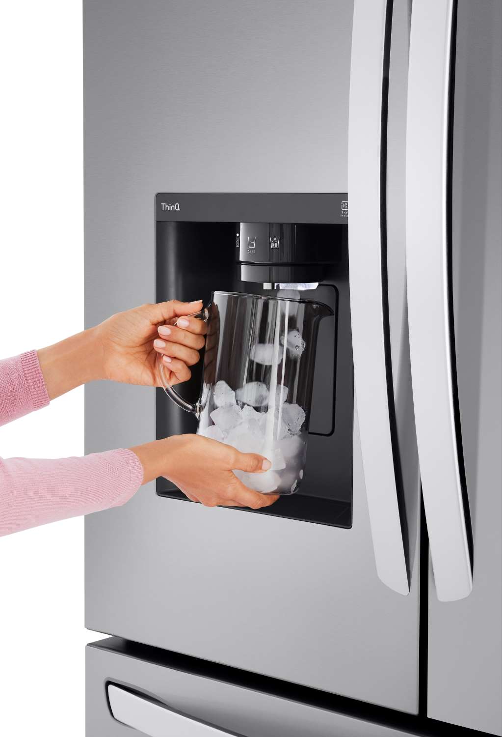 LG Smart Counter-Depth MAX™ Stainless Steel French Door Refrigerator (26 cu. ft.) - LRFXC2606S