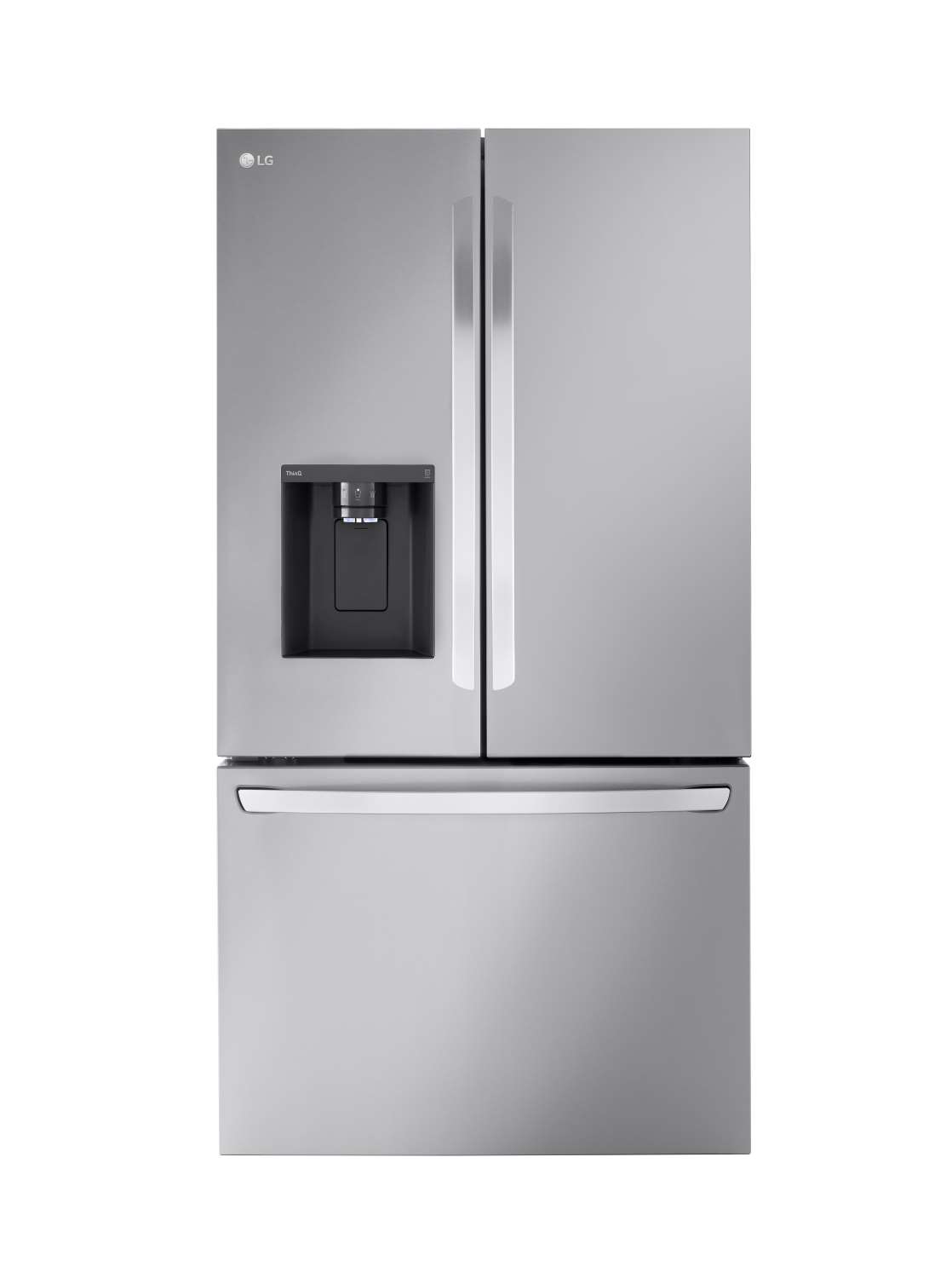 LG 26 cu. ft. Smart Counter-Depth MAX™ Stainless Steel French Door Refrigerator - LRFXC2606S