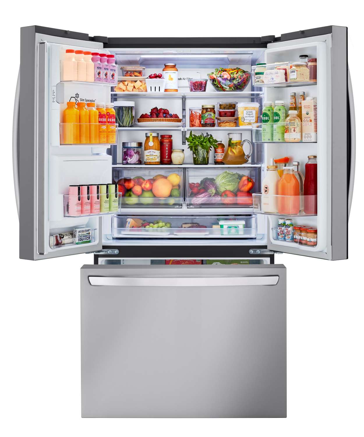LG 26 cu. ft. Smart Counter-Depth MAX™ Stainless Steel French Door Refrigerator - LRFXC2606S