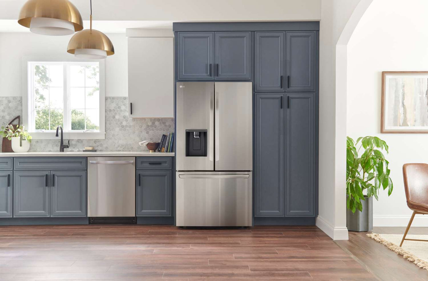 LG Smart Counter-Depth MAX™ Stainless Steel French Door Refrigerator (26 cu. ft.) - LRFXC2606S
