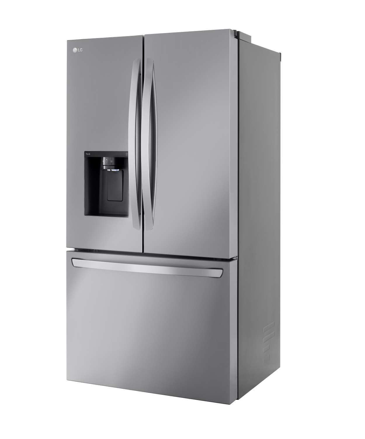 LG 26 cu. ft. Smart Counter-Depth MAX™ Stainless Steel French Door Refrigerator - LRFXC2606S