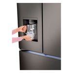 LG Smart Counter-Depth MAX™ Black Stainless Steel French Door Refrigerator with Four Types of Ice (26 cu. ft.) - LRYXC2606D