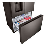 LG Smart Counter-Depth MAX™ Black Stainless Steel French Door Refrigerator with Four Types of Ice (26 cu. ft.) - LRYXC2606D