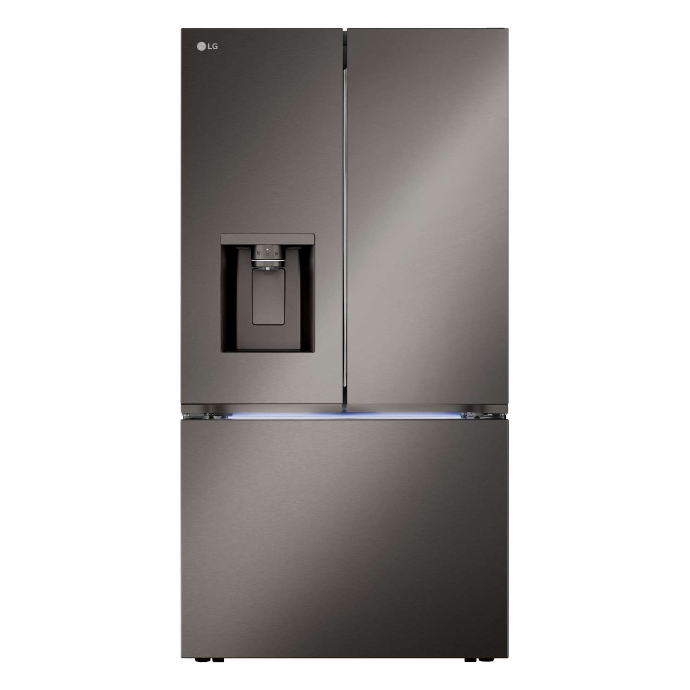 LG Smart Counter-Depth MAX™ Black Stainless Steel French Door Refrigerator with Four Types of Ice (26 cu. ft.) - LRYXC2606D