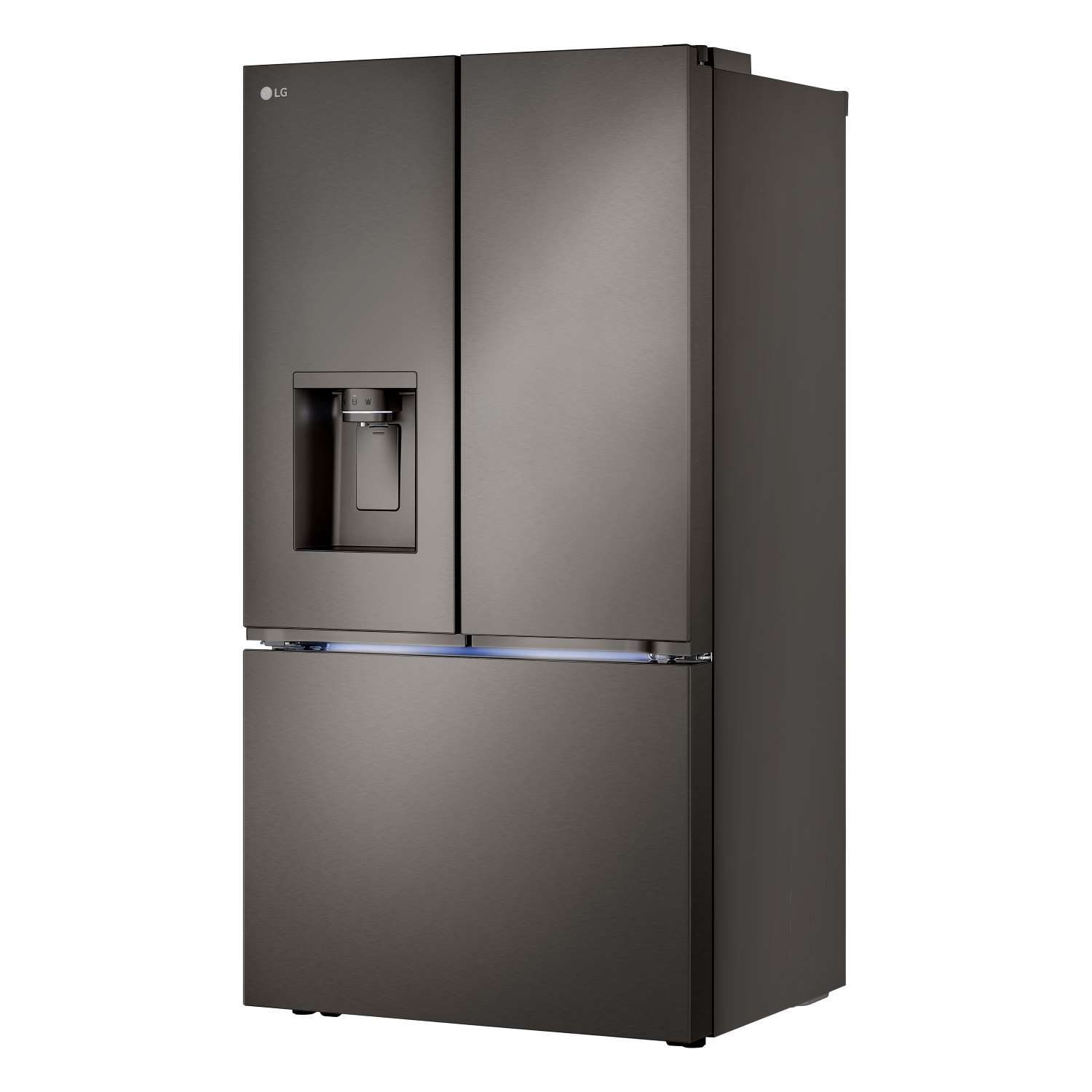 LG 35.75" 26 Cu. Ft. Black Stainless Steel Smart Counter-Depth MAX™  French Door Refrigerator with Four Types of Ice - LRYXC2606D