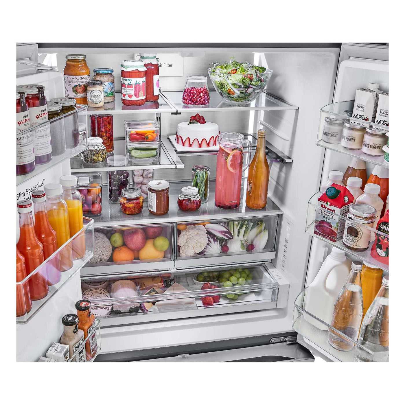 LG Smart Counter-Depth MAX™ Stainless Steel French Door Refrigerator with Four Types of Ice (26 cu. ft.) - LRYXC2606S