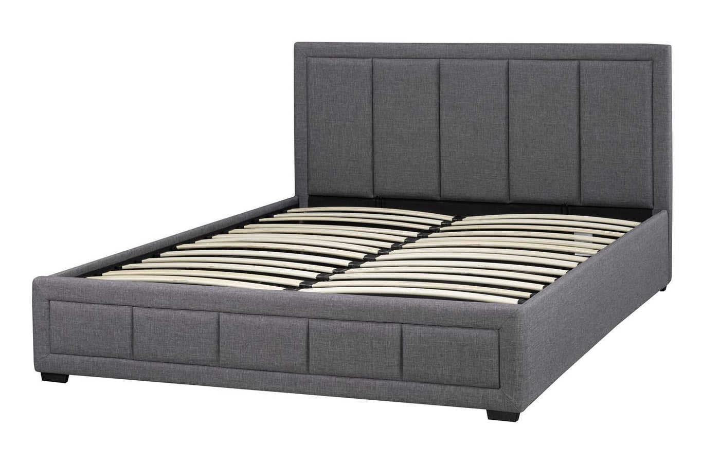 Conejo 3-Piece King Platform Lift Storage Bed - Grey