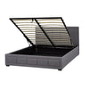 Conejo 3-Piece King Platform Lift Storage Bed - Grey