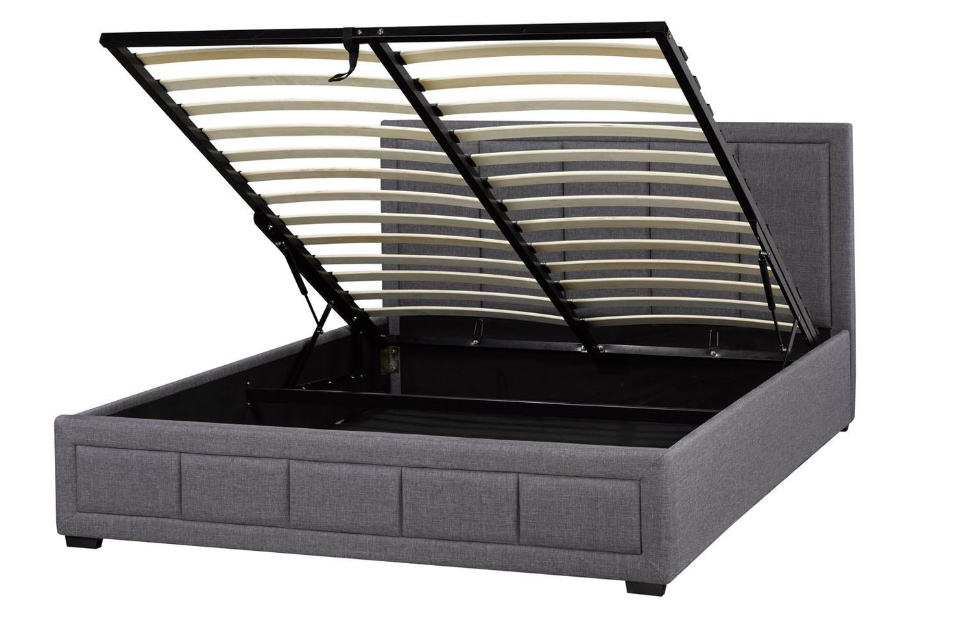 Conejo 3-Piece Queen Platform Lift Storage Bed - Grey