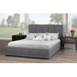 Conejo 3-Piece Queen Platform Lift Storage Bed - Grey
