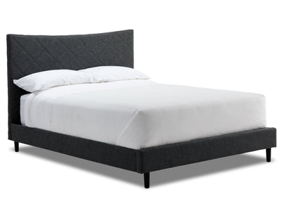 Lawrence 3-Piece Queen Bed - Dark Grey