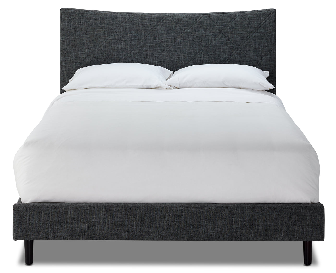 Lawrence 3-Piece Queen Bed - Dark Grey