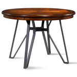 Leo 5-Piece Dining Set - Brown Cherry, Black