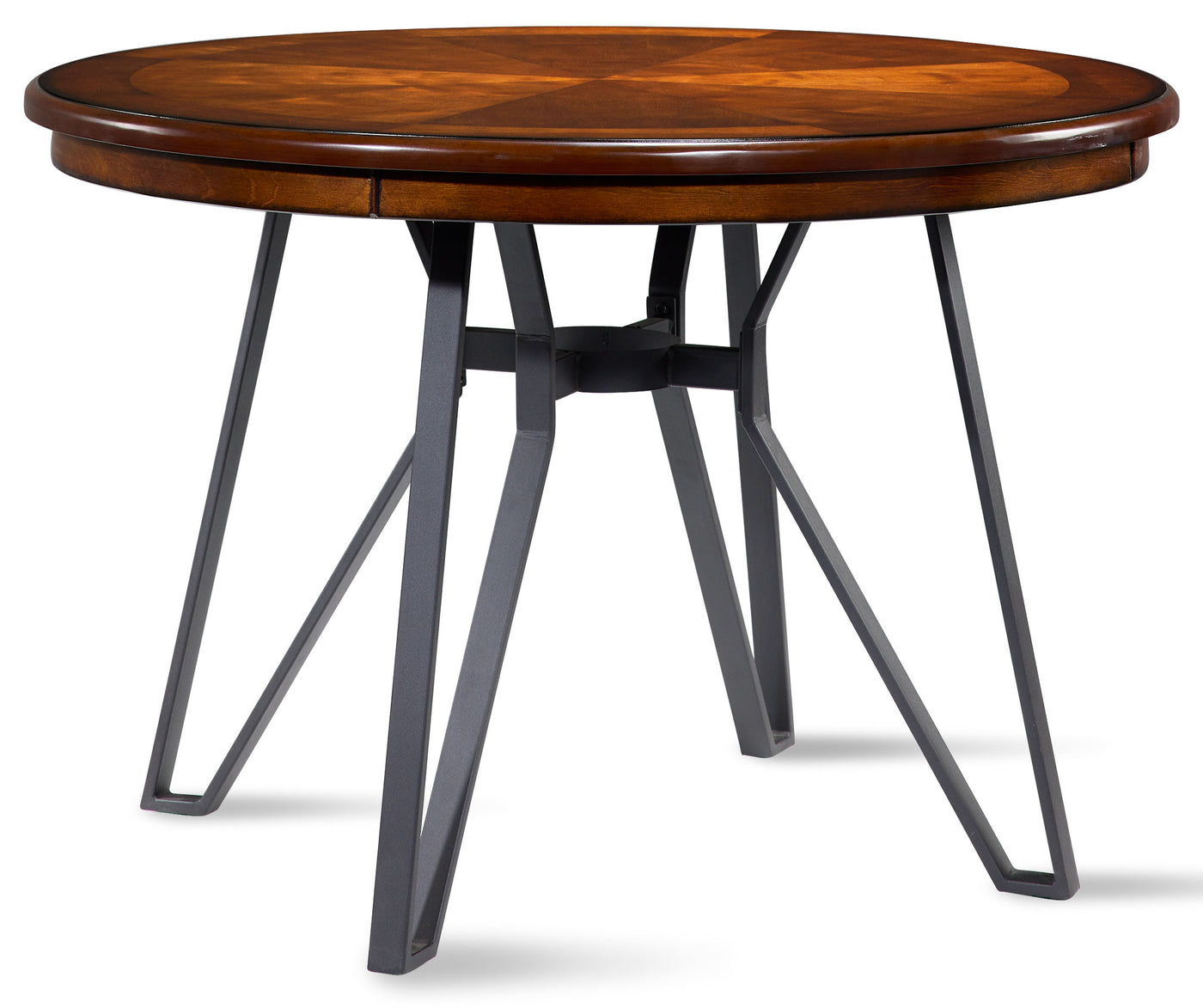 Leo 5-Piece Dining Set - Brown Cherry, Black
