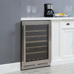 Marathon 24" Stainless Steel Single Zone Undercounter Convertible Wine/Beverage Cooler (5.4 cu.ft) - MBWC56-SS