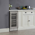 Marathon 15" Stainless Steel Dual Zone Undercounter Wine Cooler (3.2 cu. ft.) - MWC28-DSS