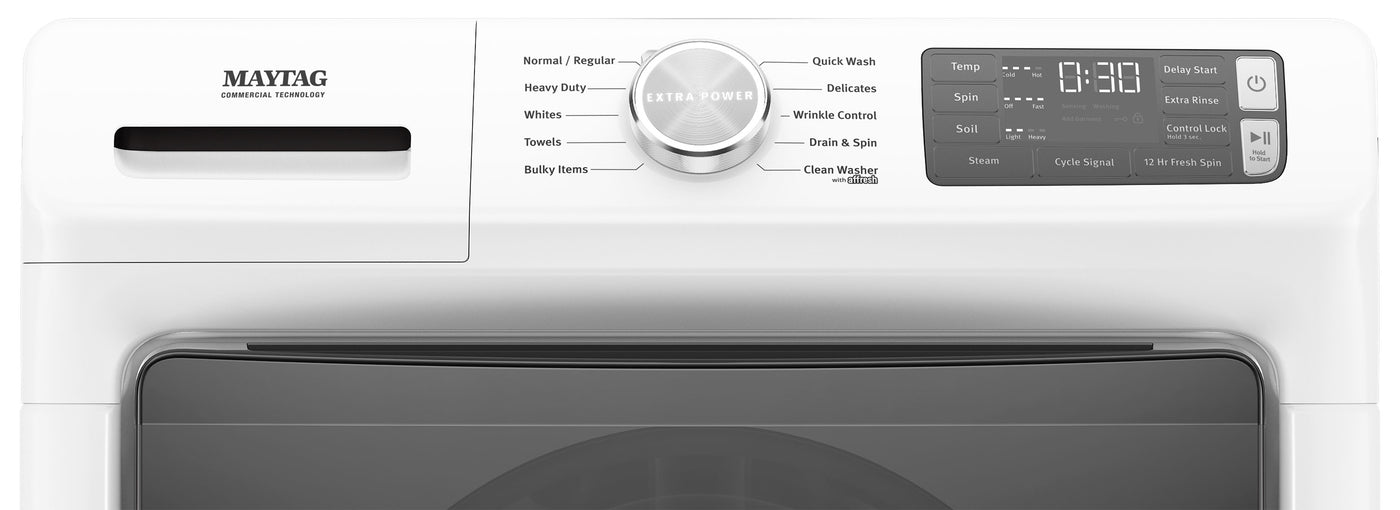 Maytag White Front Load Washer (5.2 Cu. Ft.) - MHW5630HW