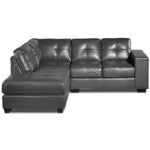 Meldrid 3 Pc. Sectional with Left Facing Chaise - Grey