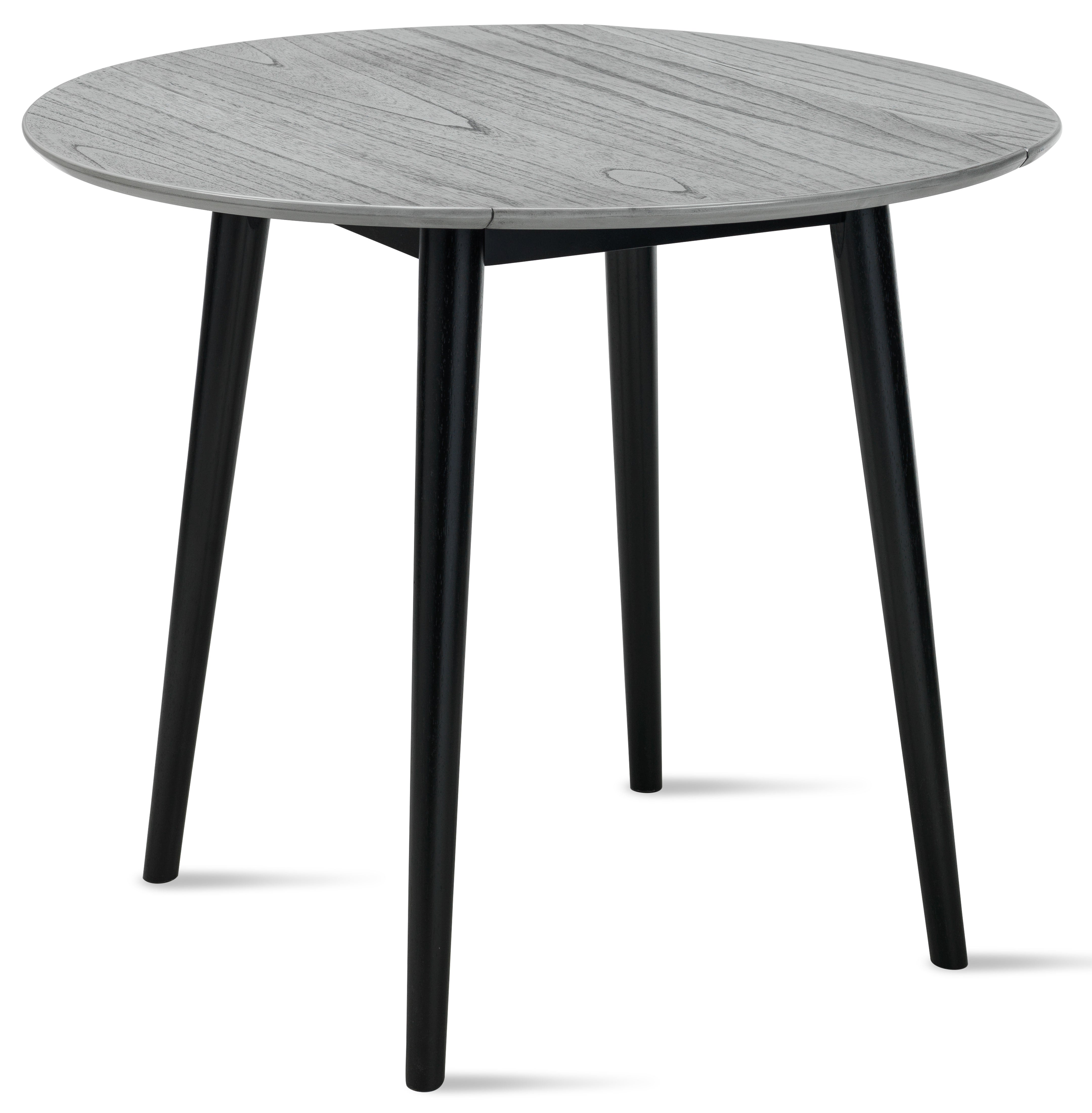 Midland Dining Table with Drop Leaf - Grey, Black