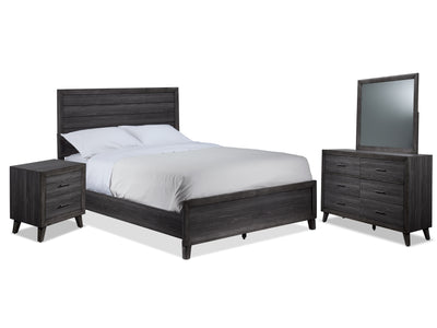 Miller 6-Piece Queen Panel Bedroom Package - Grey