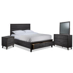 Miller 6-Piece King Storage Bedroom Package - Grey