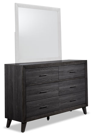 Miller 6 Drawer Dresser - Grey