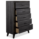 Miller 5 Drawer Chest - Grey