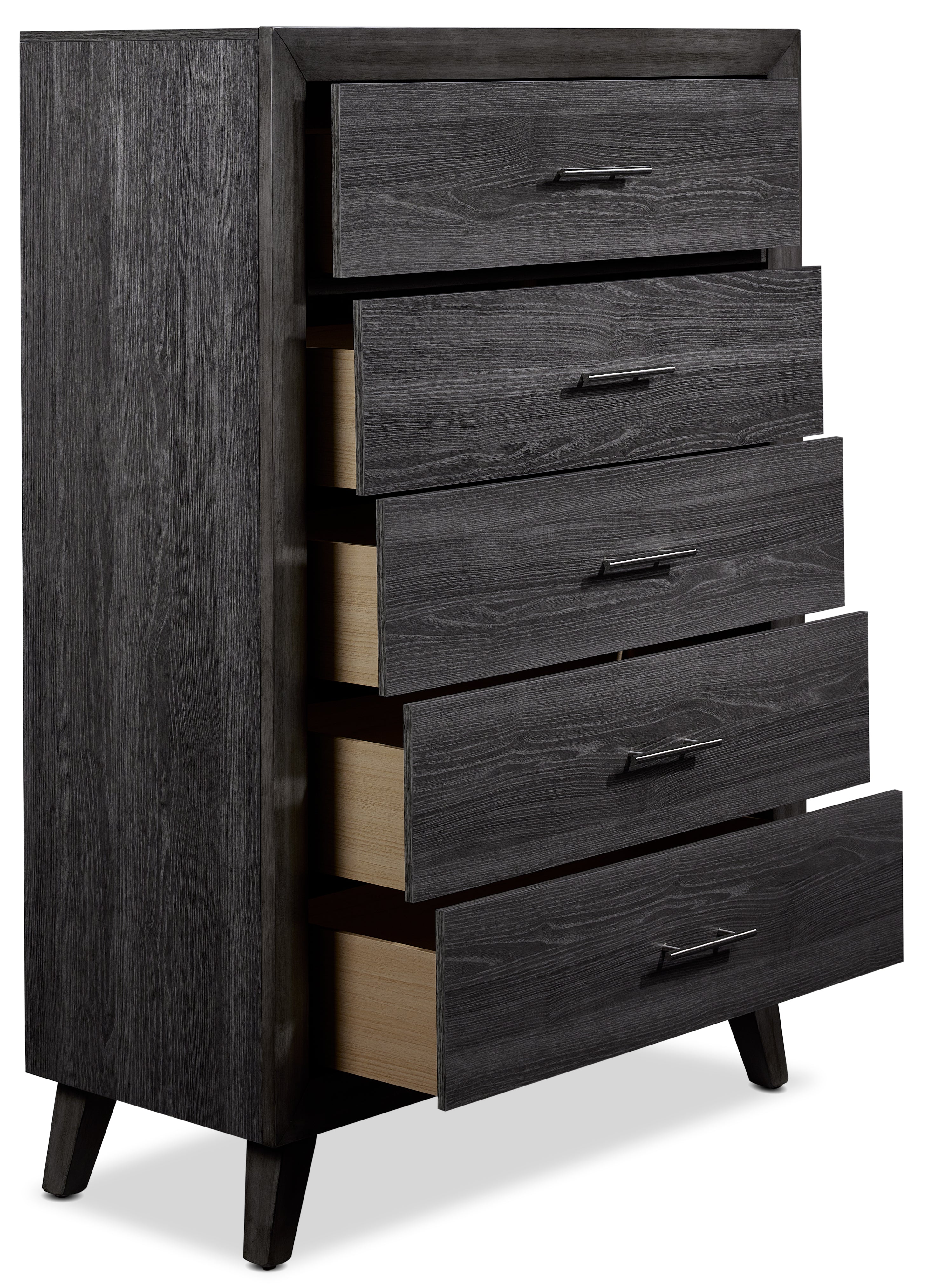 Miller 5-Piece Queen Panel Bedroom Package - Grey