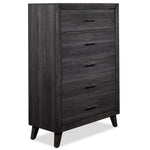 Miller 5 Drawer Chest - Grey